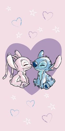 Disney Lilo and Stitch Love Bath Towel, Beach Towel 70x140cm