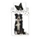 Dog Border Collie bedding cover 140×200cm, 70×90 cm