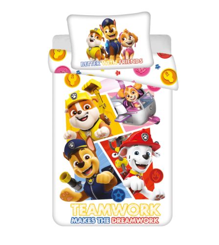 Paw Patrol Teamwork children's bedding set 100×135cm, 40×60 cm