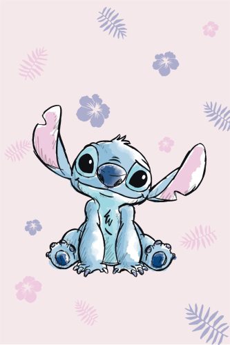 Disney Lilo and Stitch Pink microfleece blanket 100x150cm