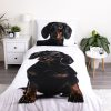 Dog Dachshund bedding cover 140×200cm, 70×90 cm