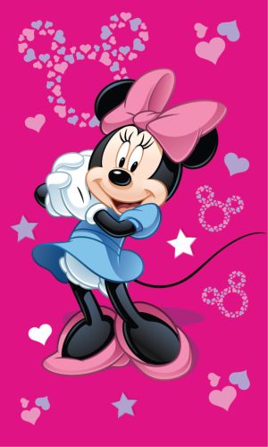 Disney Minnie  Pink hand towel, face towel 30x50cm