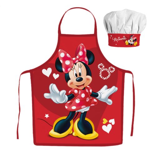 Disney Minnie  Red Hearts 2-piece children's apron set