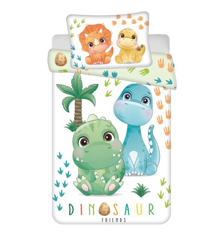 Dinosaur Friends children's bedding set 100×135cm, 40×60 cm