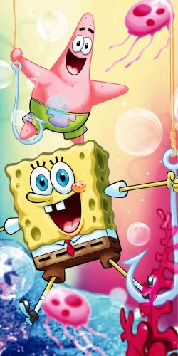 SpongeBob bath towel, beach towel 70*140cm