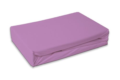 Colour Lilac Lilac terry fitted sheet 180x200 cm