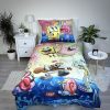 SpongeBob Party bedding cover 140×200cm, 70×90 cm microfibre