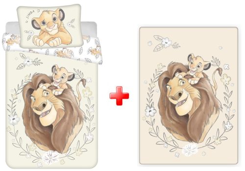 Disney The Lion King Simba  children's bedding and polar blanket set