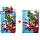 Avengers Light Blue children's bedding set and fleece blanket