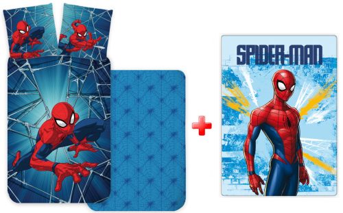 Spiderman Light kids bedding set and fleece blanket set