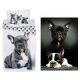 Dog French Bulldogs bedding set and polar blanket set