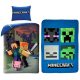 Minecraft Steve and Alex bedding and polar blanket set