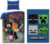 Minecraft Steve and Alex bedding and polar blanket set