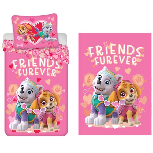 Paw Patrol Friends Furever children's duvet cover and fleece blanket set