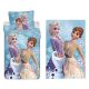 Disney Frozen White Snowflake children's duvet cover and fleece blanket set