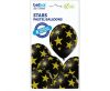 Colour Black Star, Star Balloon, Balloon Set 6 pcs 30 cm (12 inch)