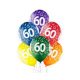 Happy Birthday Colorful Happy Birthday 60 balloon, 6-pack 12 inch (30cm)