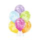 Happy Birthday Birthday Boy Dinosaur Balloon, Pack of 6, 12 inches (30 cm)