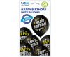 Happy Birthday Black Happy Birthday balloon, 6 pcs 12 inch (30cm)