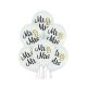 Wedding Mr & Mrs balloon set of 6 pieces 12 inch (30cm)