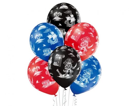 Pirate Pirate balloon, 6 pcs, 12 inch (30cm)