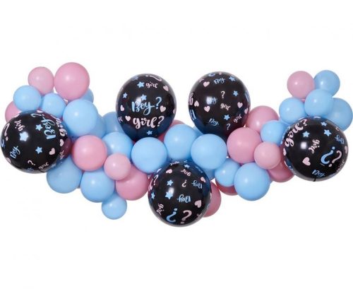 Boy or Girl He or She balloon garland set 65 pcs