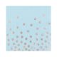 Colour Silver Dots Blue Polka Dot Napkin 12 pcs 33x33 cm