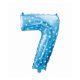 Number Blue with Stars Blue number 7 foil balloon 61 cm