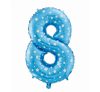 Number Blue with Stars Blue Number 8 Foil Balloon 61 cm