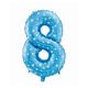 Number Blue with Stars Blue Number 8 Foil Balloon 61 cm