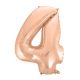 Number Rose Gold Number 4 Foil Balloon 92 cm