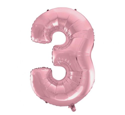 Light Pink Number 3 Foil Balloon 92 cm - Javoli Disney Online Store