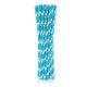 Colour Blue Polka Dots Blue paper straw 24 pcs