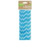 Colour Blue Polka Dots Blue paper straw 24 pcs