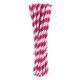 Colour Magenta paper straw pack of 24