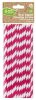 Colour Magenta paper straw pack of 24