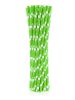 Colour Green Polka Dots Green Paper Straw, Pack of 24