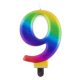 Number Galaxy Colorful number 9 birthday candle, cake candle