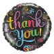 Happy Birthday Thank You Chalkboard foil balloon 46 cm