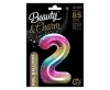 Number Rainbow Rainbow Number 2 Foil Balloon 85 cm