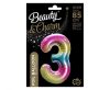 Number Rainbow Rainbow Number 3 Foil Balloon 85 cm