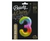 Number Rainbow Rainbow Number 3 Foil Balloon 85 cm