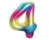 Number Rainbow Rainbow number 4 foil balloon 85 cm