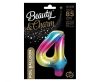 Number Rainbow Rainbow number 4 foil balloon 85 cm