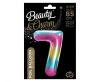 Number Rainbow Rainbow number 7 foil balloon 85 cm