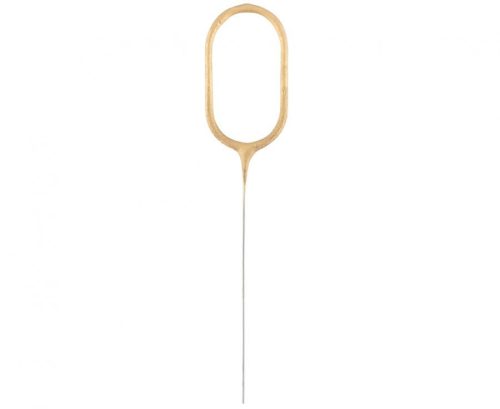 Number Gold, Golden 0-shaped sparkler 17 cm