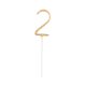 Number Gold Gold Number 2 Sparkler 17 cm