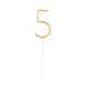 Number Gold Gold Number 5 Sparkler 17 cm