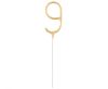 Number Gold Gold Number 9 Sparkler 17 cm