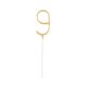 Number Gold Gold Number 9 Sparkler 17 cm